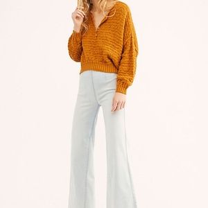 Free People Drapey A-Line Pull-On Bell Bottom